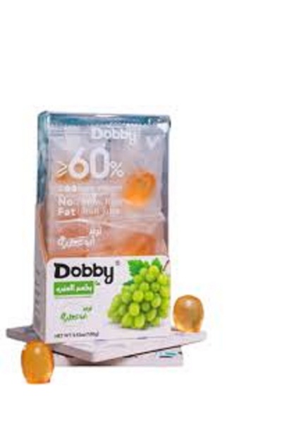 DOBBY عصير عنب أبيض صمغي 100 جرام × 24