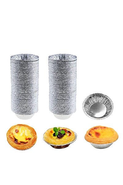 Generic 100 Pcs Aluminum Foil Mini Pans, Disposable Mini Pans for Culinary Cr...