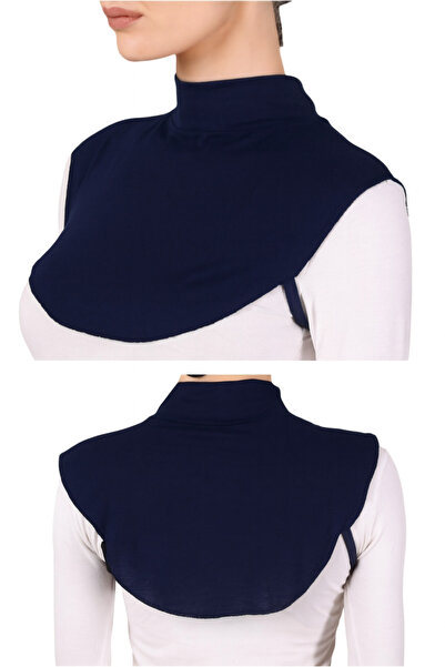 hijabchi Πολυτελές Μαντήλι Χιτζάμπ - Ζιβάγκο - Ζιβάγκο από βισκόζη - Ναυτικό μπλε