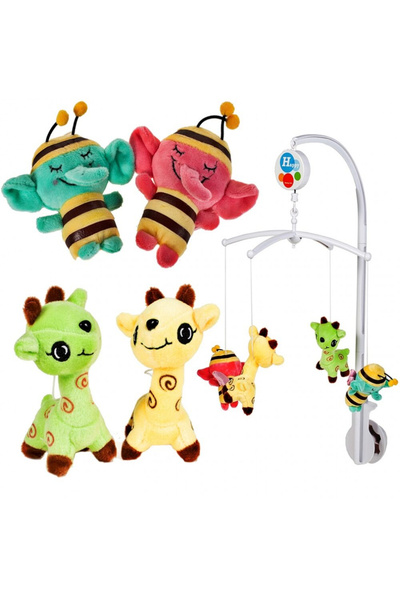MalPlay Smiling Animals Musical Crib Carousel