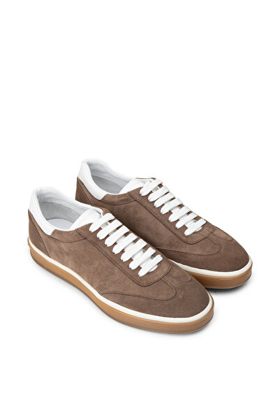 Deery Men's Genuine Suede Mink Color Sneakers