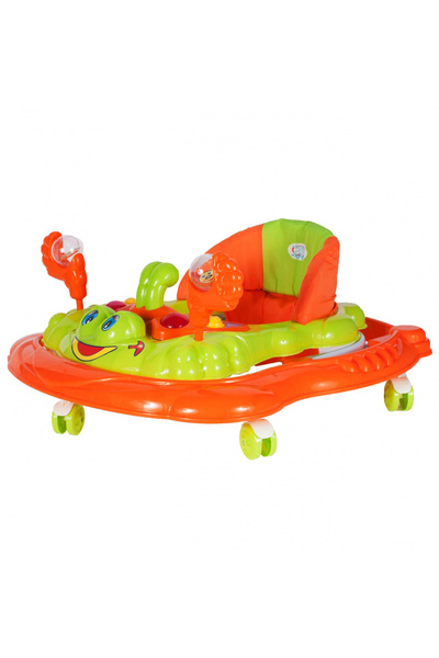 MalPlay Baby Walker with Sounds and Lights Crab Orange/Green