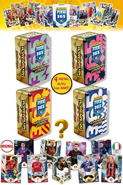 TOYFEST Panini Fifa 2026 Classic Metal Kutulu Futbolcu Kartları (4 Farklı Ren...