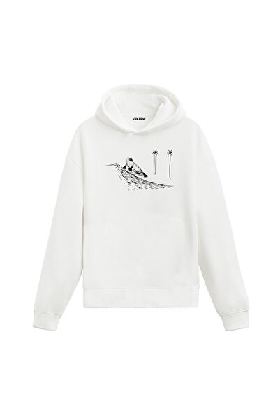 Colermi هوديي مطبوع عليه تصميم طائر راكب الأمواج للجنسين