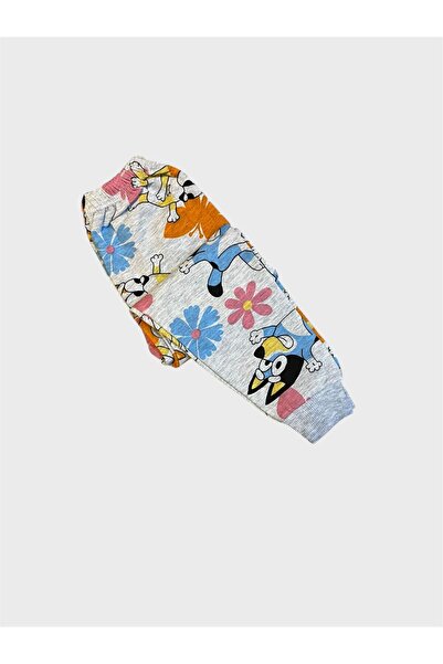 tusem butik homewear Set de pijamale de iarnă cu mâneci lungi, din bumbac, cu model gri Bluey