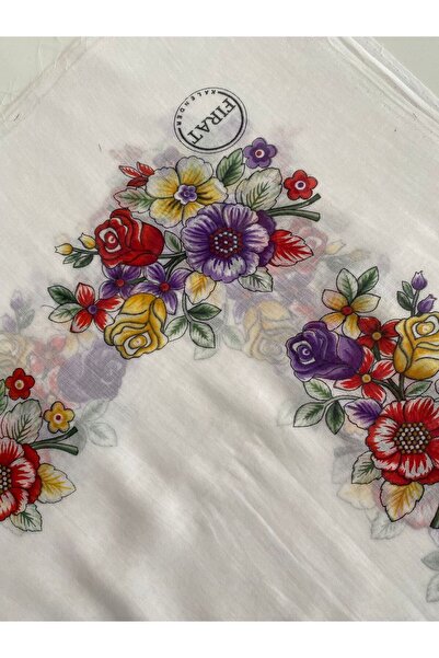 Fureya Floral Pattern Embroidery Cotton Writing