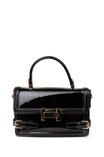 Deery Patent Leather Black Women's Handbag