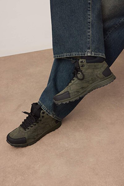 TRENDYOL SHOES Khaki Men's Trekking Boots 
 Takeaw26Bo00020