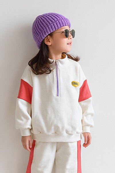 Monila Σετ κοριτσίστικο με φερμουάρ και λεπτομέρεια τσέπης, ύφασμα 3 κλωστών,...