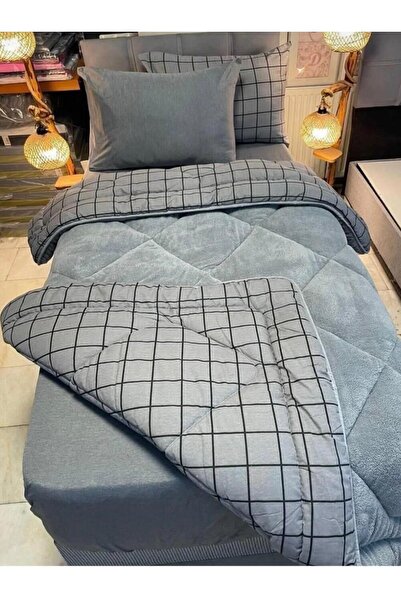 Eyüpoğlu Single Luxury Wellsoft Quilt Double-Sided Quilt 155 X 215 + Pillowcase