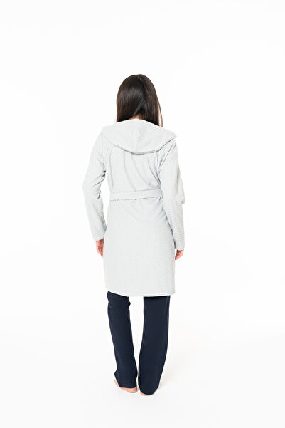 U.S. Polo Assn. Women's Gray Dressing Gown