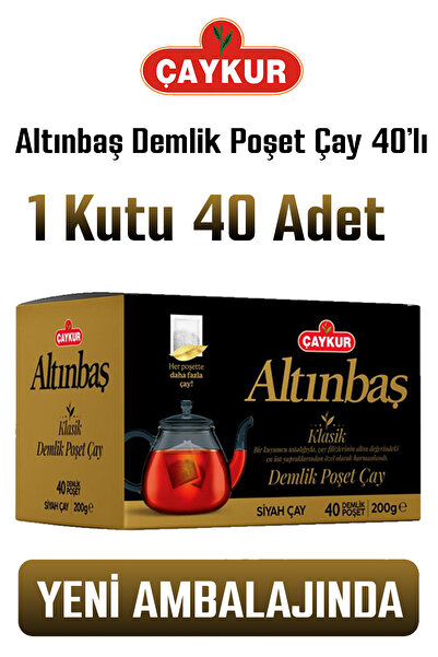 Çaykur Altınbaş 200gr 40adet Demlik Süzen Poşet Çay