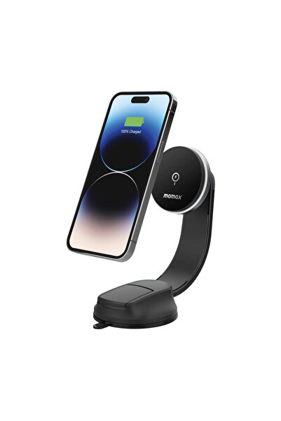 Momax Q.MAG Mount5 15w Magnetic Wireless Şarjlı Araç Telefon Tutucu Usb-C To ...