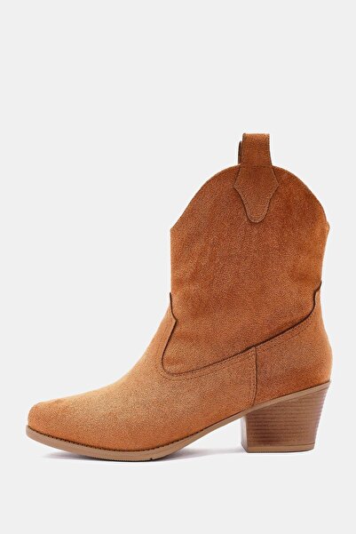 Bestyle Γυναικείες Μπότες Tepic Camel Western PU