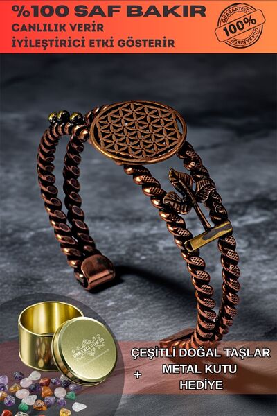 OSMANLI GÜMÜŞ سوار نحاسي نسائي - سوار نسائي من زهرة اللوتس لايف