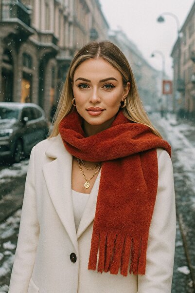 FELLMENS Şal pentru femei Plush Tile Kaşkol