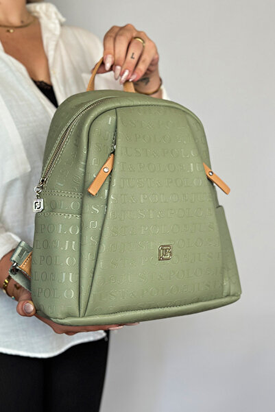 Just Polo حقيبة ظهر نسائية كبيرة الحجم ذات 9 أقسام أرجوانية للاستخدام اليومي ...