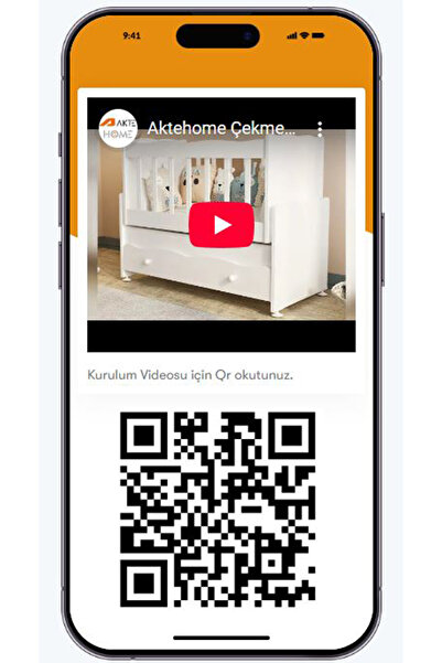Aktehome Çekmeceli Sallanır Anne Yanı Bebek Beşiği Beyaz