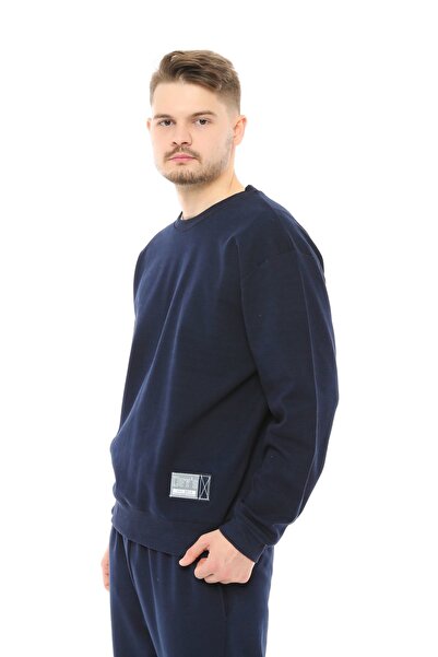 defys Чоловічий оверсайз світ з етикеткою, темно-синій