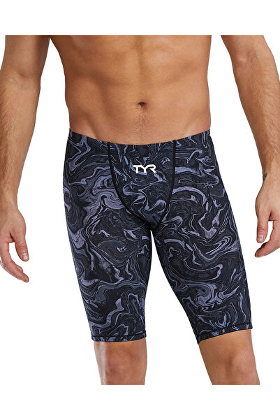 sporsuit Tyr Men's Racing Swimsuit Thresher Jam Gray Arena Summer - Winter Championship Racing Swimsuit