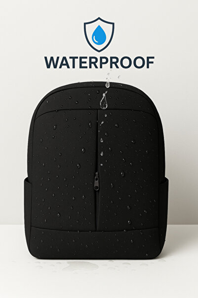 Moda West Geanta pentru laptop 15,6 inchi Rucsac negru pentru laptop Geanta p...