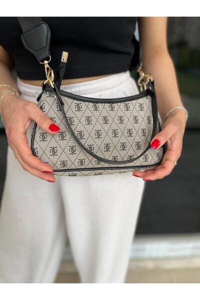 VAZIRADK حقيبة يد وكتف من الرغيف الفرنسي بحزام مزدوج