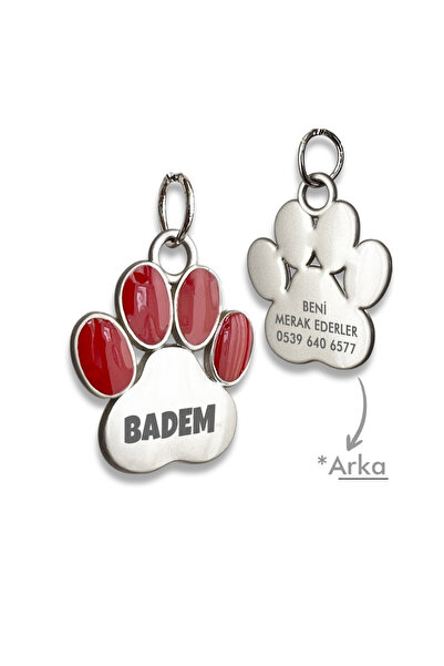 dekoliva Pati Metal Kedi Köpek Künyesi Kedi Köpek İsimlik