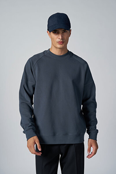 bilcee Мъжка блуза с качулка Fume Bicycle Neck Brushed Soft Textured Sweatshirt 4786