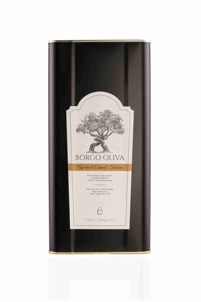Borgo Oliva Ayvalık&Edremit Selection Erken Hasat Soğuk Sıkım Naturel Sızma Zeytinyağı 5L