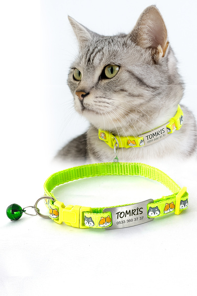 dekoliva Bob Sallanmayan Kedi Tasması Metal Isimlikli