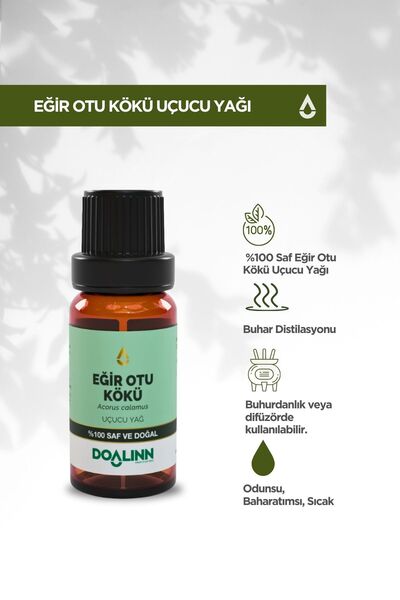 Doalinn Eğir Otu Kökü Uçucu Yağı (Acorus calamus) 10 ml.