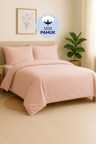 Sleep People Açık Kahve Pamuklu Tek Kişilik Nevresim Takımı