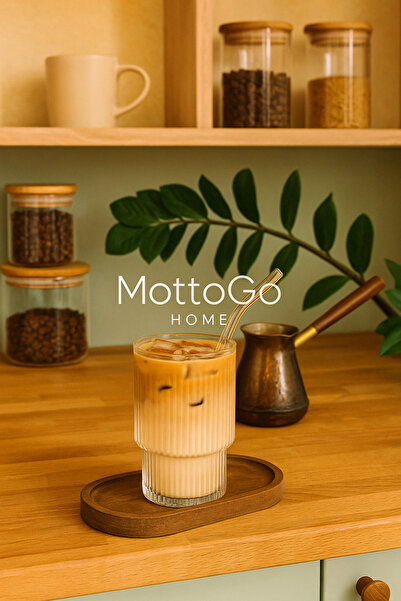 Mottogo كوب بوروسليكات مقاوم للحرارة بنمط أوريغامي| زجاج القهوة والعرض