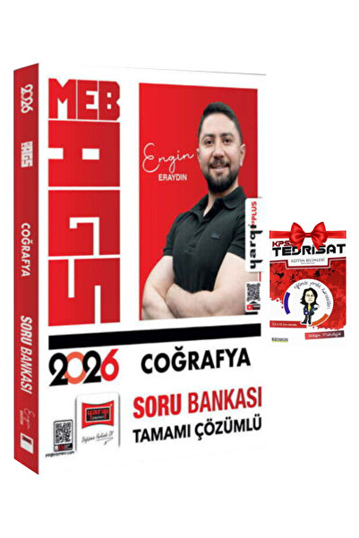 Yargı Yayınları Engin Eraydın | 2026 MEB-AGS Tamamı Çözümlü Coğrafya Soru Ban...