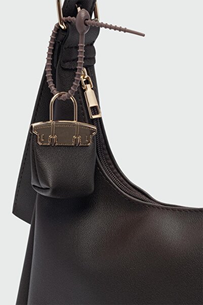 Shule Bags Guts Charmlı Casual Shoulder Bag Brown