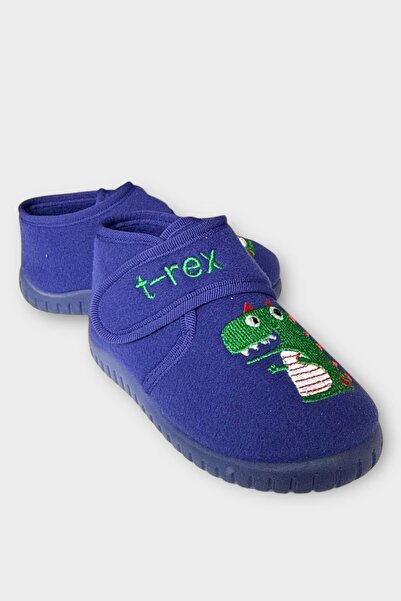 Liger School and Nursery Slippers - Children's Shoes, Non-Slip Sole, Dark Blue