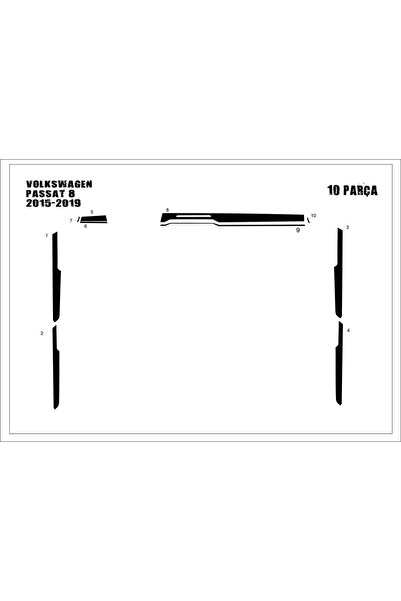 Marscockpitdesign غطاء الكونسول/الترادف لسيارة فولكس فاجن باسات B8 2015-2019