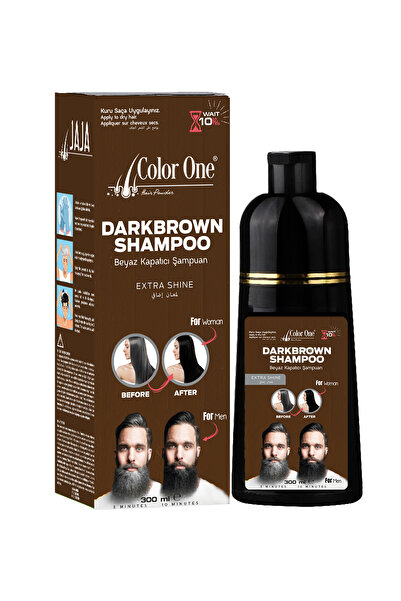 Color One Color One Darkbrown Hair Shampoo White Covering Shampoo 300 ml