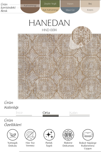 Cool Halı Hanedan Brown Carpet Classic Patterned Antique Vintage Carpet Machine Woven Living Room Hall Carpet