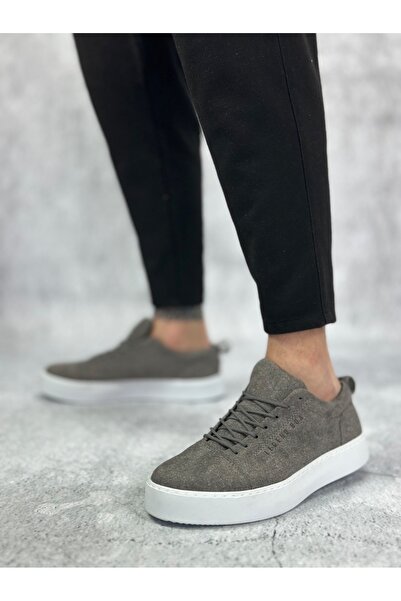 BESKAR BA0104 Erkek Gri Renk Sneaker Spor Ayakkabı – Hafif Yapı