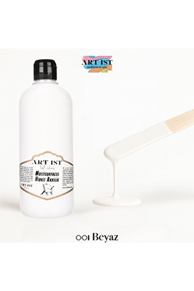 ART IST Tombul Multisurfaces Akrilik Boya 500ml - Beyaz
