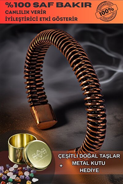 OSMANLI GÜMÜŞ سوار نحاسي للرجال والنساء - سوار سوار نسائي ملتف