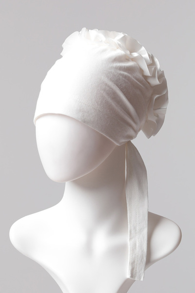 ipekistanbul Kurdele Topuzlu Bone - Özel Üretim - Ekru