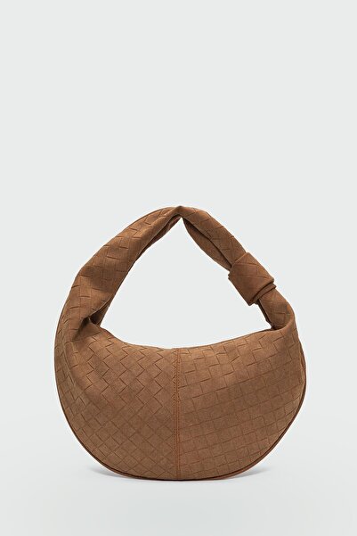 Shule Bags Cove Suede Shoulder Bag Brown