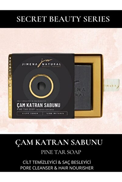 Jimena Natural Çam Katran Sabunu 150 Gr Doğal, Cilt Temizleyici, Saç Besleyici