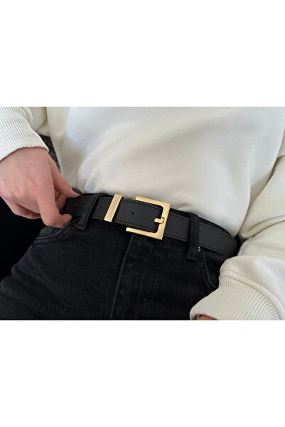 Fiori Kare Tokalı Köprülü Kadın Kemeri, Pantolon Kemeri, Ceket Kemeri, Elbise Kemeri