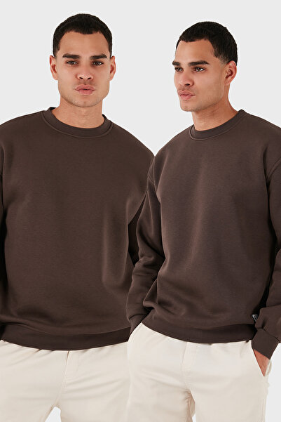 Buratti Ανδρικό φούτερ Regular Fit Crew Neck με λουράκια, συσκευασία 2 τεμαχίων SWEAT 5905255S2