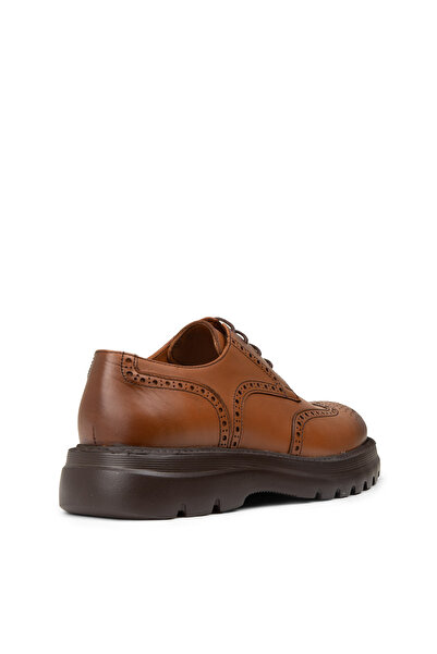 Deery Erkek Hakiki Deri Taba Renk Günlük Ayakkabı