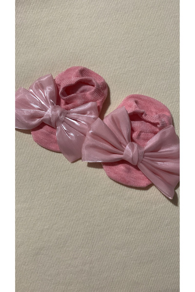 Honeybeeatelier Süslü fiyonklu bebek çorabı