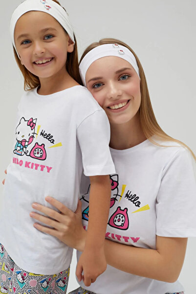 Hello Kitty Kız Çocuk Kısa Kollu Pijama Takımı